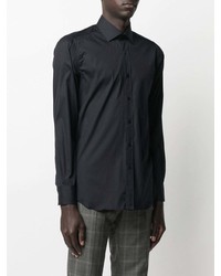 Мужская темно-синяя рубашка с длинным рукавом от Barba