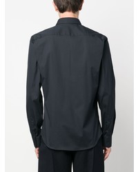 Мужская темно-синяя рубашка с длинным рукавом от Sandro