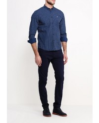 Мужская темно-синяя рубашка с длинным рукавом от Merc