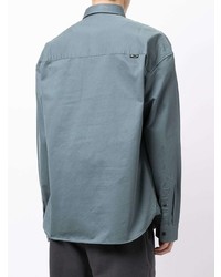 Мужская темно-синяя рубашка с длинным рукавом от Izzue