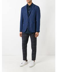 Мужская темно-синяя рубашка с длинным рукавом от Mp Massimo Piombo