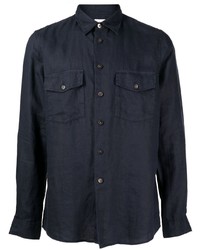 Мужская темно-синяя рубашка с длинным рукавом от PS Paul Smith
