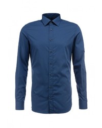Мужская темно-синяя рубашка с длинным рукавом от s.Oliver Premium