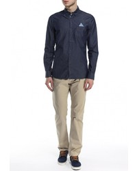 Мужская темно-синяя рубашка с длинным рукавом от SALSA