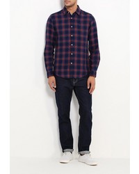 Мужская темно-синяя рубашка с длинным рукавом от SPRINGFIELD