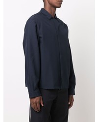 Мужская темно-синяя рубашка с длинным рукавом от Oamc