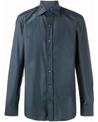 Мужская темно-синяя рубашка с длинным рукавом от Tom Ford