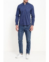 Мужская темно-синяя рубашка с длинным рукавом от Tom Tailor