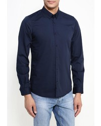 Мужская темно-синяя рубашка с длинным рукавом от Tom Tailor