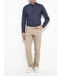 Мужская темно-синяя рубашка с длинным рукавом от Tom Tailor