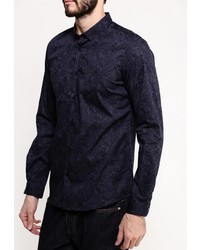 Мужская темно-синяя рубашка с длинным рукавом от Tom Tailor