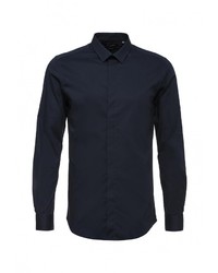 Мужская темно-синяя рубашка с длинным рукавом от Top Secret