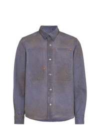 Мужская темно-синяя рубашка с длинным рукавом от Vyner Articles