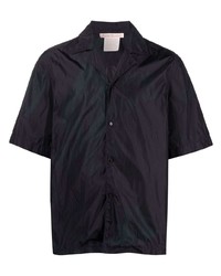 Мужская темно-синяя рубашка с коротким рукавом от Acne Studios