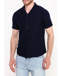 Мужская темно-синяя рубашка с коротким рукавом от Befree