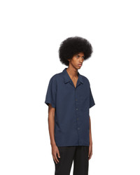 Мужская темно-синяя рубашка с коротким рукавом от Ps By Paul Smith