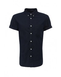 Мужская темно-синяя рубашка с коротким рукавом от Burton Menswear London