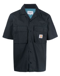 Мужская темно-синяя рубашка с коротким рукавом от Carhartt WIP