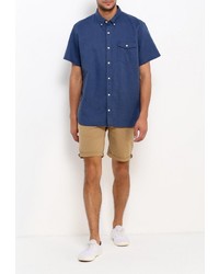 Мужская темно-синяя рубашка с коротким рукавом от Gap