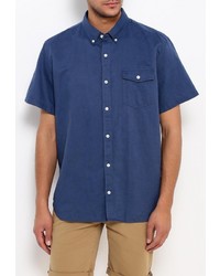 Мужская темно-синяя рубашка с коротким рукавом от Gap