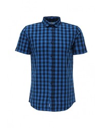 Мужская темно-синяя рубашка с коротким рукавом от Jack &amp; Jones