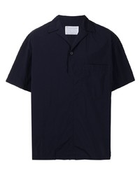 Мужская темно-синяя рубашка с коротким рукавом от Kolor