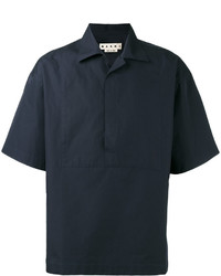 Мужская темно-синяя рубашка с коротким рукавом от Marni