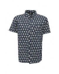 Мужская темно-синяя рубашка с коротким рукавом от Modis