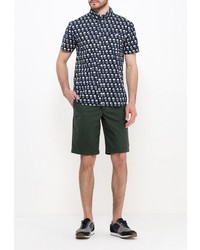 Мужская темно-синяя рубашка с коротким рукавом от Modis