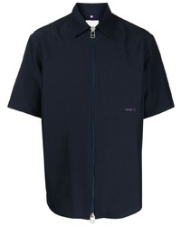 Мужская темно-синяя рубашка с коротким рукавом от Oamc