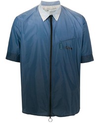 Мужская темно-синяя рубашка с коротким рукавом от Off-White