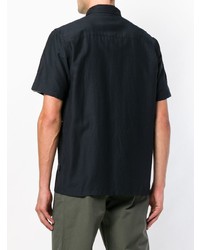 Мужская темно-синяя рубашка с коротким рукавом от Folk