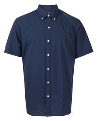 Мужская темно-синяя рубашка с коротким рукавом от Polo Ralph Lauren