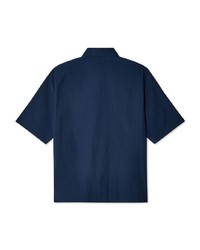 Мужская темно-синяя рубашка с коротким рукавом от Lemaire