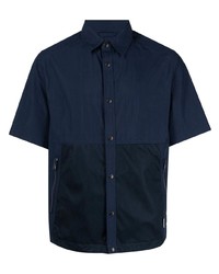 Мужская темно-синяя рубашка с коротким рукавом от SPORT b. by agnès b.