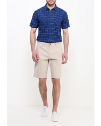 Мужская темно-синяя рубашка с коротким рукавом от Tom Tailor