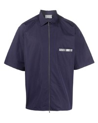 Мужская темно-синяя рубашка с коротким рукавом от VTMNTS