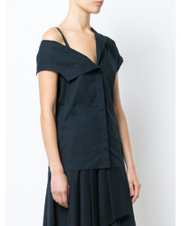 Женская темно-синяя рубашка от Jason Wu