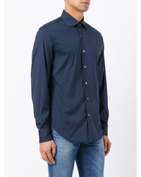 Мужская темно-синяя рубашка от Ermanno Scervino