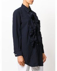 Женская темно-синяя рубашка от Comme des Garcons