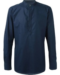 Мужская темно-синяя рубашка от E. Tautz