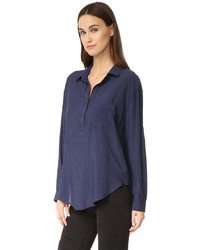 Женская темно-синяя рубашка от Rails