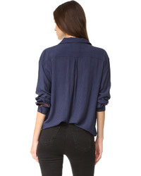 Женская темно-синяя рубашка от Rails