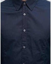 Мужская темно-синяя рубашка от French Connection