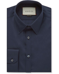 Мужская темно-синяя рубашка от Gucci
