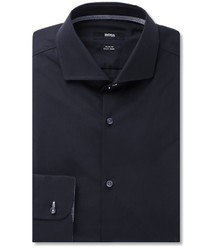 Мужская темно-синяя рубашка от Hugo Boss