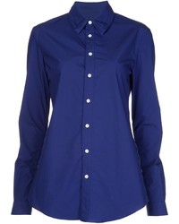 Женская темно-синяя рубашка от JULIEN DAVID