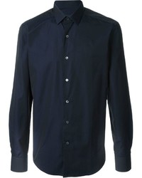 Мужская темно-синяя рубашка от Lanvin