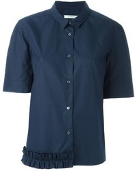 Женская темно-синяя рубашка от Lareida