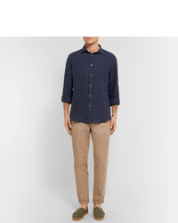 Мужская темно-синяя рубашка от Hartford